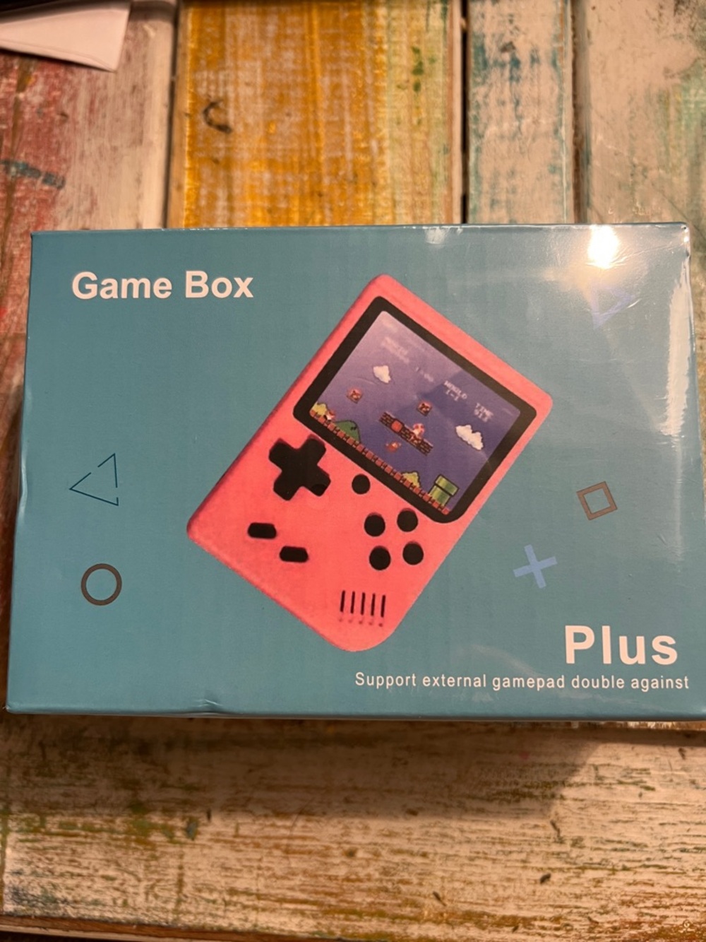 Game Box Plus Handheld Console/Retro Gaming System w/Preloaded Games- Color Gray